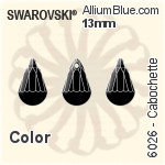 Swarovski Cabochette Pendant (6026) 27mm - Crystal Effect