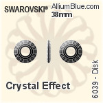 Swarovski Disk Pendant (6039) 25mm - Crystal Effect