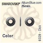 スワロフスキー Disk ペンダント (6039) 25mm - クリスタル