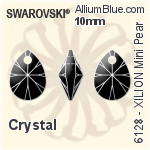 Swarovski XILION Mini Pear Pendant (6128) 10mm - Crystal Effect