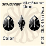 Swarovski XILION Oval Pendant (6028) 10mm - Clear Crystal