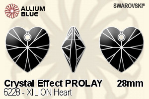 スワロフスキー XILION Heart ペンダント (6228) 28mm - クリスタル エフェクト PROLAY - ウインドウを閉じる