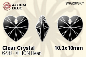Swarovski XILION Heart Pendant (6228) 10.3x10mm - Clear Crystal - Click Image to Close