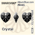 Swarovski XILION Heart Pendant (6228) 18x17.5mm - Clear Crystal