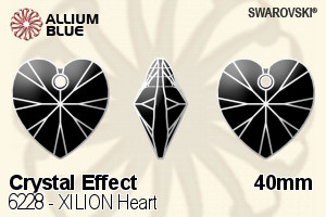Swarovski XILION Heart Pendant (6228) 40mm - Crystal Effect - Haga Click en la Imagen para Cerrar