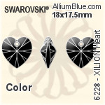 Swarovski XILION Heart Pendant (6228) 18x17.5mm - Color