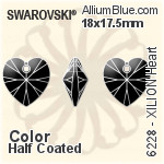 Swarovski XILION Heart Pendant (6228) 28mm - Clear Crystal