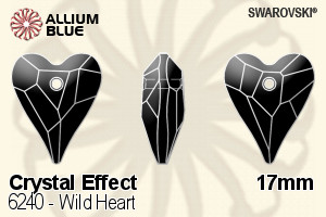Swarovski Wild Heart Pendant (6240) 17mm - Crystal Effect - Click Image to Close