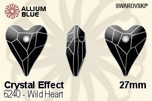 Swarovski Wild Heart Pendant (6240) 27mm - Crystal Effect - Click Image to Close