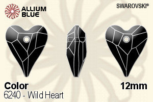 Swarovski Wild Heart Pendant (6240) 12mm - Color - Click Image to Close