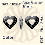 Swarovski Miss U Heart Pendant (6262) 34mm - Clear Crystal