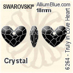 Swarovski Truly in Love Heart Pendant (6264) 18mm - Crystal Effect