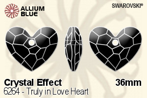 Swarovski Truly in Love Heart Pendant (6264) 36mm - Crystal Effect