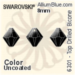 施華洛世奇 Top Drilled Bicone 吊墜 (6301) 6mm - Crystal (Ordinary Effects)