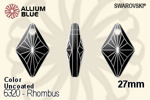 Swarovski Rhombus Pendant (6320) 27mm - Colour (Uncoated)