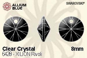 Swarovski XILION Rivoli Pendant (6428) 8mm - Clear Crystal - Haga Click en la Imagen para Cerrar