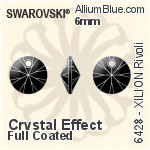 Swarovski XILION Rivoli Pendant (6428) 6mm - Crystal Effect (Full Coated)