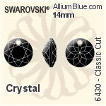 施華洛世奇 天宇 Ring 花式石 (4139) 14mm - 白色（半塗層） 無水銀底