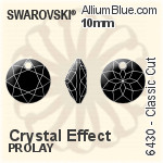 スワロフスキー Classic カット ペンダント (6430) 10mm - クリスタル エフェクト PROLAY