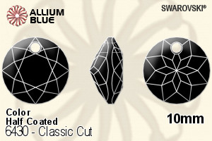 Swarovski Classic Cut Pendant (6430) 10mm - Color (Half Coated) - Click Image to Close