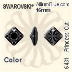 Swarovski Princess Cut Pendant (6431) 11.5mm - Color (Half Coated)