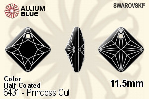 Swarovski Princess Cut Pendant (6431) 11.5mm - Color (Half Coated) - Haga Click en la Imagen para Cerrar
