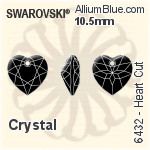 スワロフスキー Heart カット ペンダント (6432) 14.5mm - クリスタル エフェクト