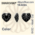 Swarovski Heart Cut Pendant (6432) 10.5mm - Crystal Effect