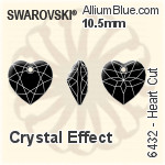 スワロフスキー Heart カット ペンダント (6432) 10.5mm - クリスタル