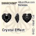 Swarovski Heart Cut Pendant (6432) 14.5mm - Color