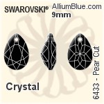 Swarovski Trilliant Fancy Stone (4706) 7mm - Clear Crystal With Platinum Foiling