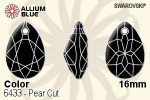 スワロフスキー Pear カット ペンダント (6433) 16mm - カラー [SW6433 
