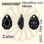 スワロフスキー Heart カット ペンダント (6432) 14.5mm - カラー（ハーフ　コーティング）