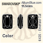 Swarovski Emerald Cut Pendant (6435) 11.5mm - Color