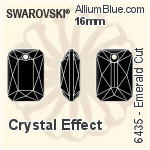 Swarovski Emerald Cut Pendant (6435) 11.5mm - Clear Crystal