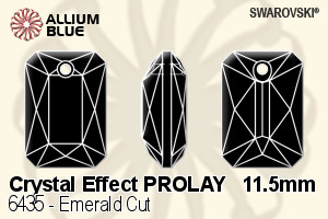 Swarovski Emerald Cut Pendant (6435) 11.5mm - Crystal Effect PROLAY - Click Image to Close