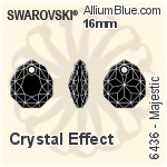 Swarovski XILION Rose Flat Back (2028/2058) SS12 - Mixed Colors (Crystal Effects)