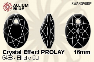 スワロフスキー Elliptic カット ペンダント (6438) 16mm - クリスタル エフェクト PROLAY