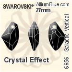 Swarovski Galactic Vertical Pendant (6656) 27mm - Crystal Effect