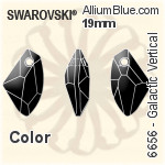 Swarovski Galactic Vertical Pendant (6656) 39mm - Clear Crystal