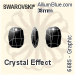 Swarovski Graphic Pendant (6685) 38mm - Colour (Uncoated)