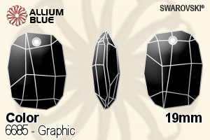 Swarovski Graphic Pendant (6685) 19mm - Color - Haga Click en la Imagen para Cerrar