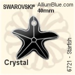 施華洛世奇 Starfish 吊墜 (6721) 40mm - 透明白色