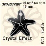 施華洛世奇 Starfish 吊墜 (6721) 16mm - 白色（半塗層）