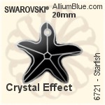 施华洛世奇 Starfish 吊坠 (6721) 20mm - 白色（半涂层）