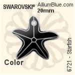 施華洛世奇 Starfish 吊墜 (6721) 20mm - 透明白色