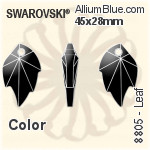 Swarovski STRASS Leaf (8805) 32x20mm - Clear Crystal