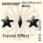 施华洛世奇 STRASS Starfish (8818) 40mm - 白色（半涂层）