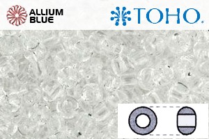 TOHO Round Seed Beads (RR15-1) 15/0 Round Small - Transparent Crystal - Haga Click en la Imagen para Cerrar