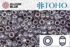 TOHO Round Seed Beads (RR11-1064) 11/0 Round - Inside-Color Crystal/Concord Grape-Lined - Click Image to Close